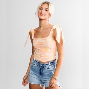 Free People Avenue Ruched Tank Top | Small